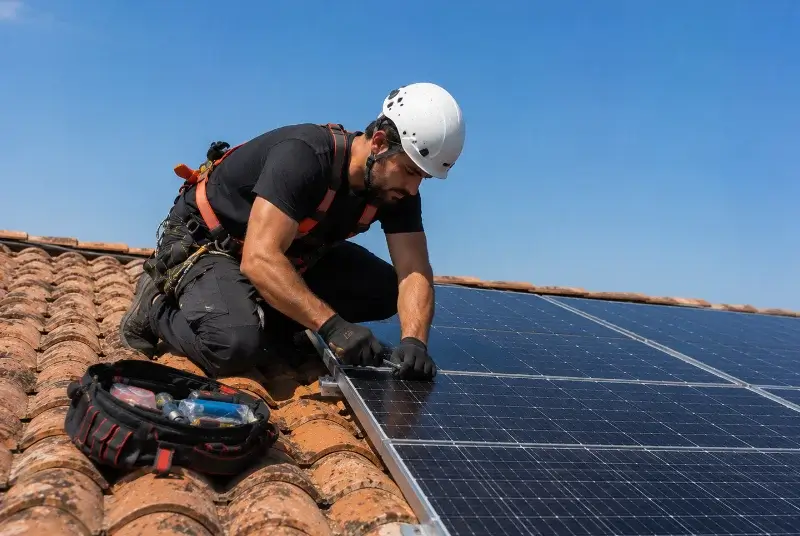 Maintenance et monitoring de panneaux solaires à Villeurbanne